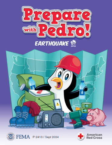 Pedro earthquake storybook cover